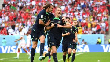 Duke celebra su gol ante Australia.