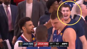 Disfrutó del partidazo: Juancho, tras un triple ganador fallado... ¡por su equipo!