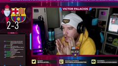 La narración surrealista de un youtuber culé con el 3-3 de Aspas: tiene al merengue muerto de risa