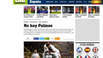 La prensa: "No hay Palmas"