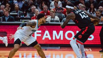 Los Raptors parecieron por una vez un equipo con bajas