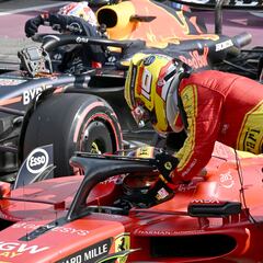 Leclerc tuvo que recurrir al ‘set-up’ de Sainz en Monza