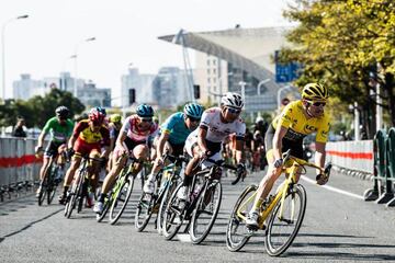 Geraint Thomas durante el Tour de France celebrado en el pa¨ªs asi¨¢tico.