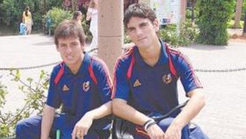 <b>DESEADOS. </b>Gavilán y Silva, dos internacionales Sub-20 por los que suspirán en Gefate.