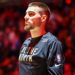 Juancho Hernangómez se retira lesionado del partido entre Raptors y Magic