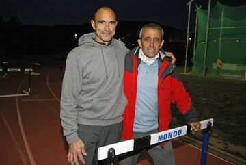 José Antonio Ureña y Jesús Gil, sus entrenadores.