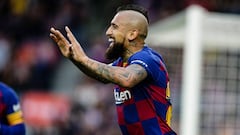 Vidal celebra un gol ante el Alav&eacute;s
 
 
 