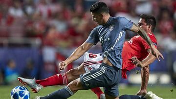 James Rodríguez, jugador del Bayern Múnich