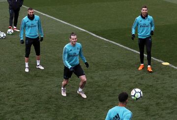 Cristiano Ronaldo, Benzema y Bale.