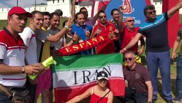 !Ya llegan a Kazan! La afición iraní prepara el duelo frente a España