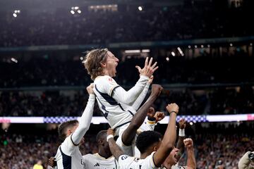 Luka Modric was Real Madrid's match winner against Sevilla.