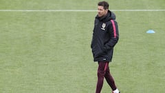 ¿Vuelven las cábalas del Cholo? Rueda de prensa en el Bernabéu