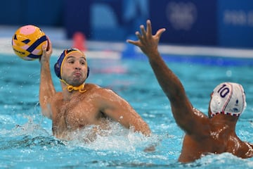 Felipe Perrone, jugando con España en los pasados Juegos.