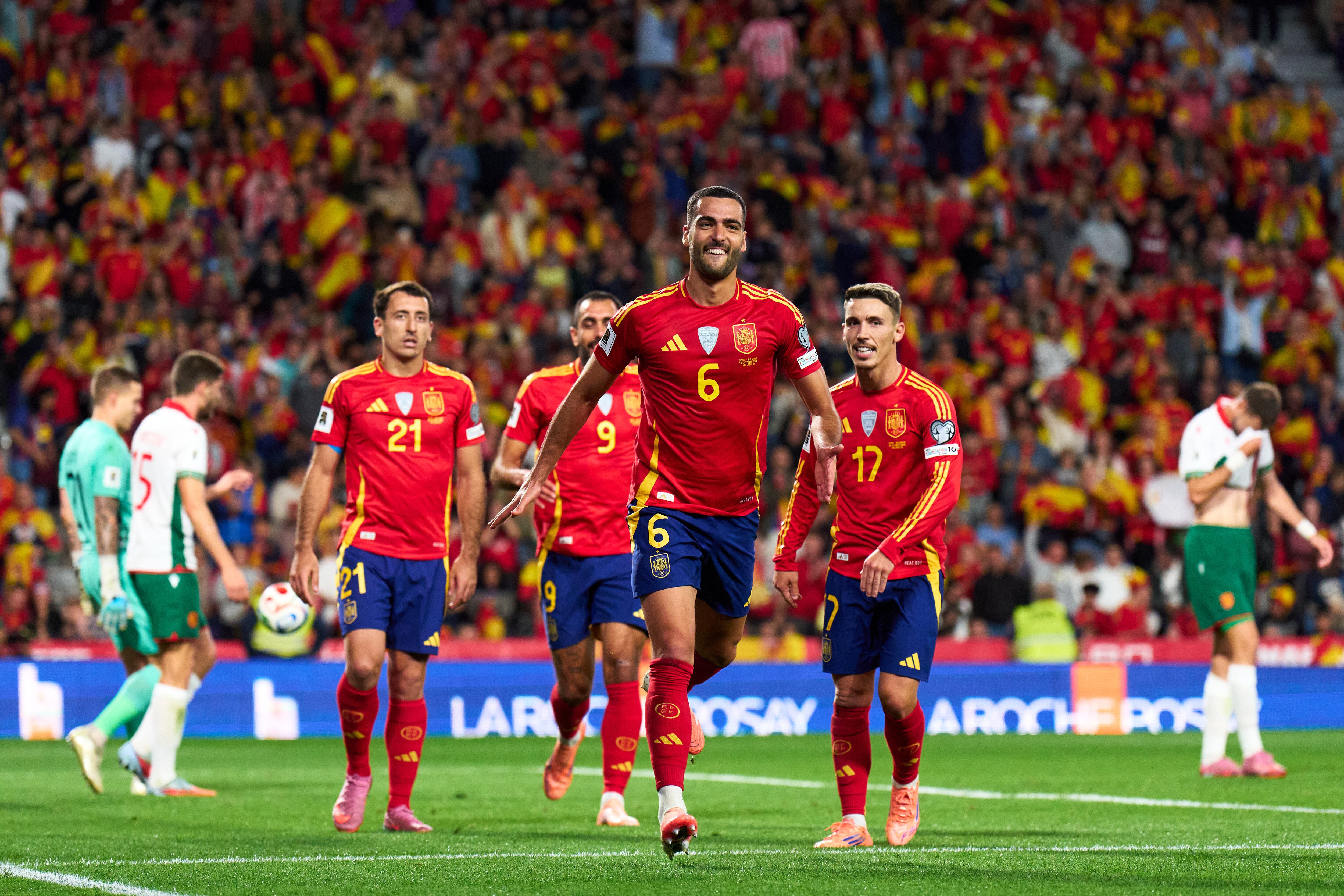 14/10/25 PARTIDO CLASIFICACION MUNDIAL 2026 
ESTADIO JOSE ZORRILLA
SELECCION ESPAÑOLA ESPAÑA - BULGARIA
SEGUNDO GOL MIKEL MERINO 2-0 ALEGRIA