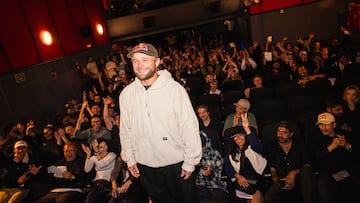 Jamie Foy seen during the premiere of his new video part "Aftermath" in Barcelona, Spain on April 25 2025.