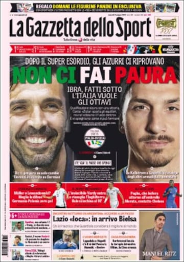 Portadas de la prensa mundial