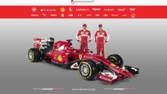 Vettel, junto a Raikkonen, los dos pilotos de Ferrari.