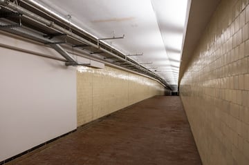 Il vecchio tunnel dello stadio su cui è stato costruito il PGE Narodowy.