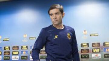 Marcelino, en rueda de prensa.