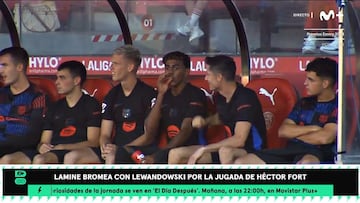 La broma de Lamine en el banquillo: “Se la ha fumado”