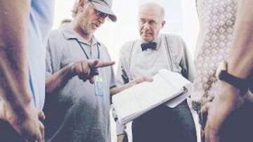 <b>EN EL RODAJE. </b>De izda. a dcha. el productor Daniel Craig, Steven Spielberg, Hanns Zischler y Eric Bana durante el rodaje.