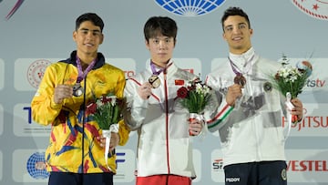 Ángel Barajas, subcampeón mundial juvenil de gimnasia artística.