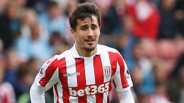 Coincidió con Palacios en el Stoke City en la temporada 2014 - 2015.