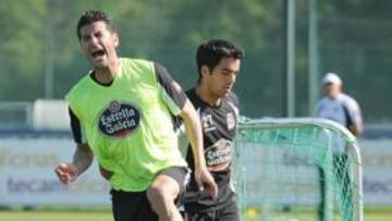 <b>PROBLEMA. </b>Riki se tuvo que retirar ayer antes de tiempo del entrenamiento, pero todo podría quedarse en un susto.