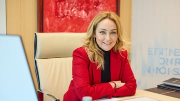 La presidenta del Celta, Marián Mouriño, posa para AS en su despacho de A Sede.