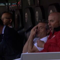 El enfado de Sampoli que dejó con esta cara de susto a Lillo