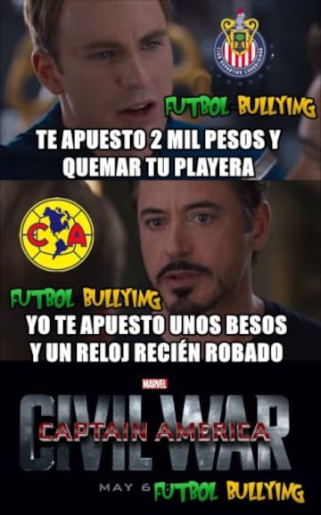 Los mejores memes del partido Chivas vs América