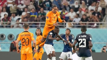 AR-RAYYAN, 25-11-2022 Khalifa International Stadium World Cup 2022 in Qatar game between Netherlands vs Ecuador , Netherlands player Virgil van Dijk - Photo by Icon sport during the FIFA World Cup 2022, group a match between Netherlands and Ecuador at Khalifa International Stadium on November 25, 2022 in Doha, Qatar. (Photo by ProShots/Icon Sport via Getty Images)