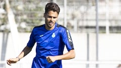 Diego Reyes, en un entrenamiento