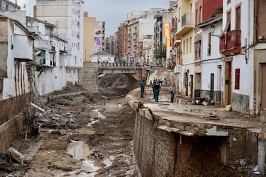 Estragos causados por la DANA, a 4 de noviembre de 2024, en Chiva, Valencia.