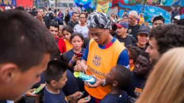 Ronaldinho ha sido la principal estrella del evento.