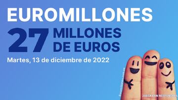 Euromillones: comprobar los resultados del sorteo de hoy, martes 13 de diciembre