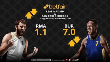 Real Madrid vs. San Pablo Burgos: horario, dónde ver, pronósticos y clasificación