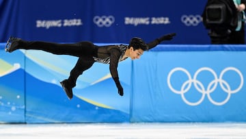 Mexico's Donovan Carrillo competes in the men's single skating free skating of the figure skating event during the Beijing 2022 Winter Olympic Games at the Capital Indoor Stadium in Beijing on February 10, 2022. (Photo by WANG Zhao / AFP)
