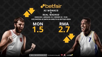 AS Mónaco vs. Real Madrid: horario, dónde ver, pronósticos y clasificación