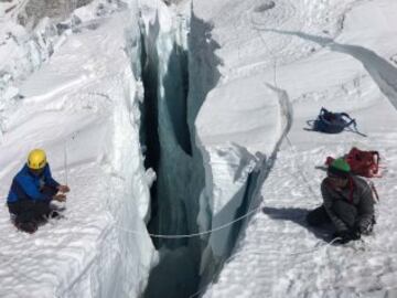 Everest: las imágenes de Alex Txikon en el glacial Khumbu