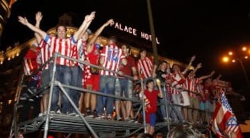 La celebración en la plaza de Neptuno