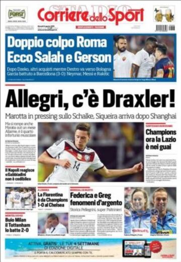 Portadas de la prensa deportiva