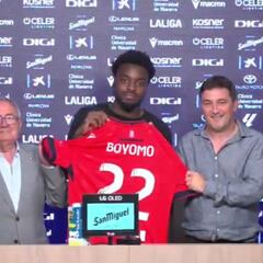 Boyomo: “Estoy muy feliz de estar en Osasuna”