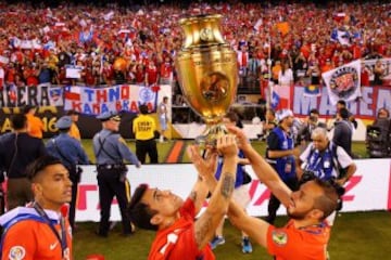 Así festejó la Roja su título Centenario