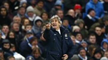 Manuel Pellegrini durante el City-Chelsea.