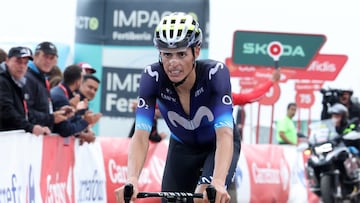 El ciclista español Enric Mas, durante una etapa de la Vuelta a España 2023.