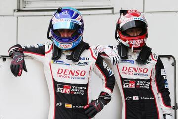 Fernando Alonso y Kazuki Nakajima, compañeros en el Toyota '8'.