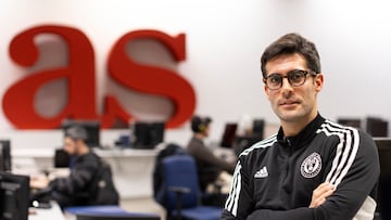 Roberto Giménez, excanterano madridista y actual jefe de scouting de los Philadelphia Union de la MLS, en su visita a AS.