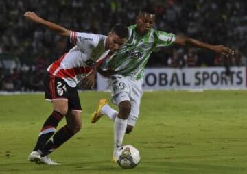 Atlético Nacional y River Plate igualaron 1-1 en la primera final de la Copa Sudamericana. 