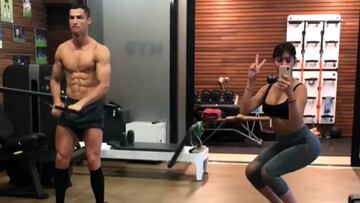 Cristiano Ronaldo sigue entrenando tras la Champions y antes del Mundial, y Georgina Rodr&iacute;guez presume de vistas